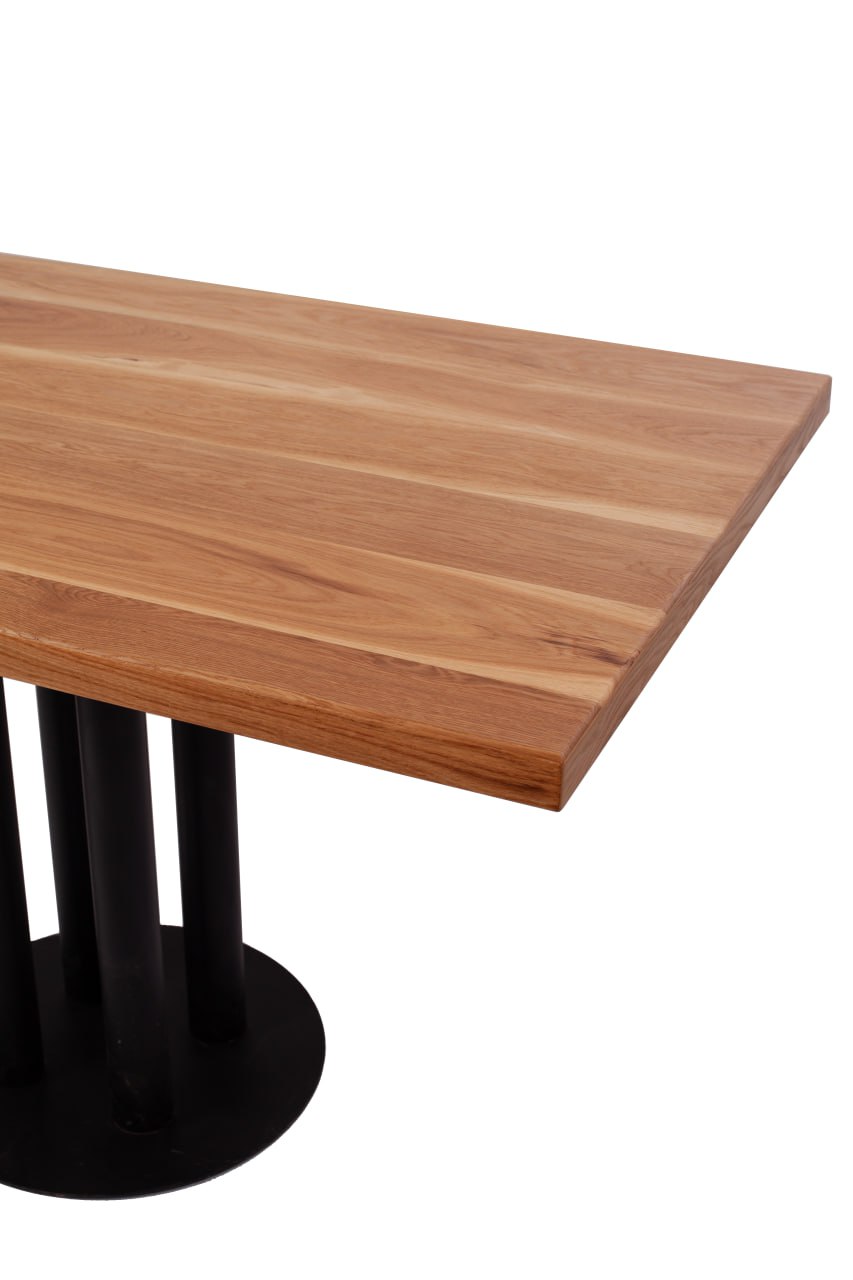 Столешница прямоугольная 120*80 из дубовых ламелей